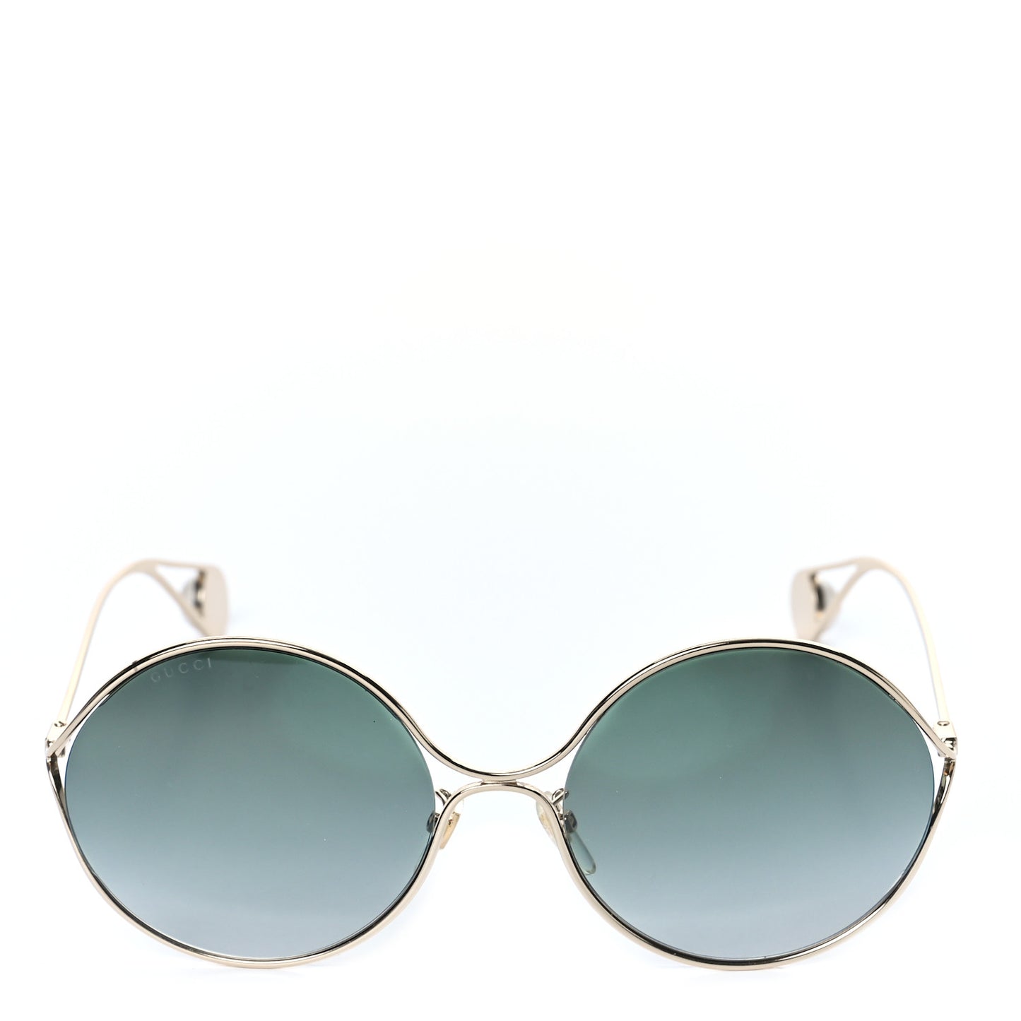 Round Pearl Tip Sunglasses GG0253SA Gold