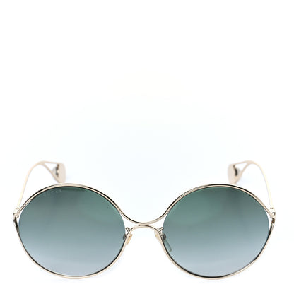Gucci Round Pearl Tip Sunglasses GG0253SA Gold 4 of 7