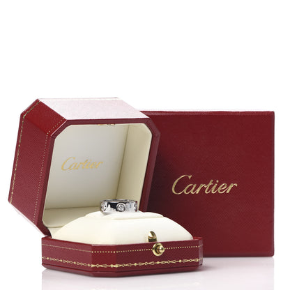 Cartier 18K White Gold 6 Diamond 5.5mm LOVE Ring 48 4.5 8 of 8