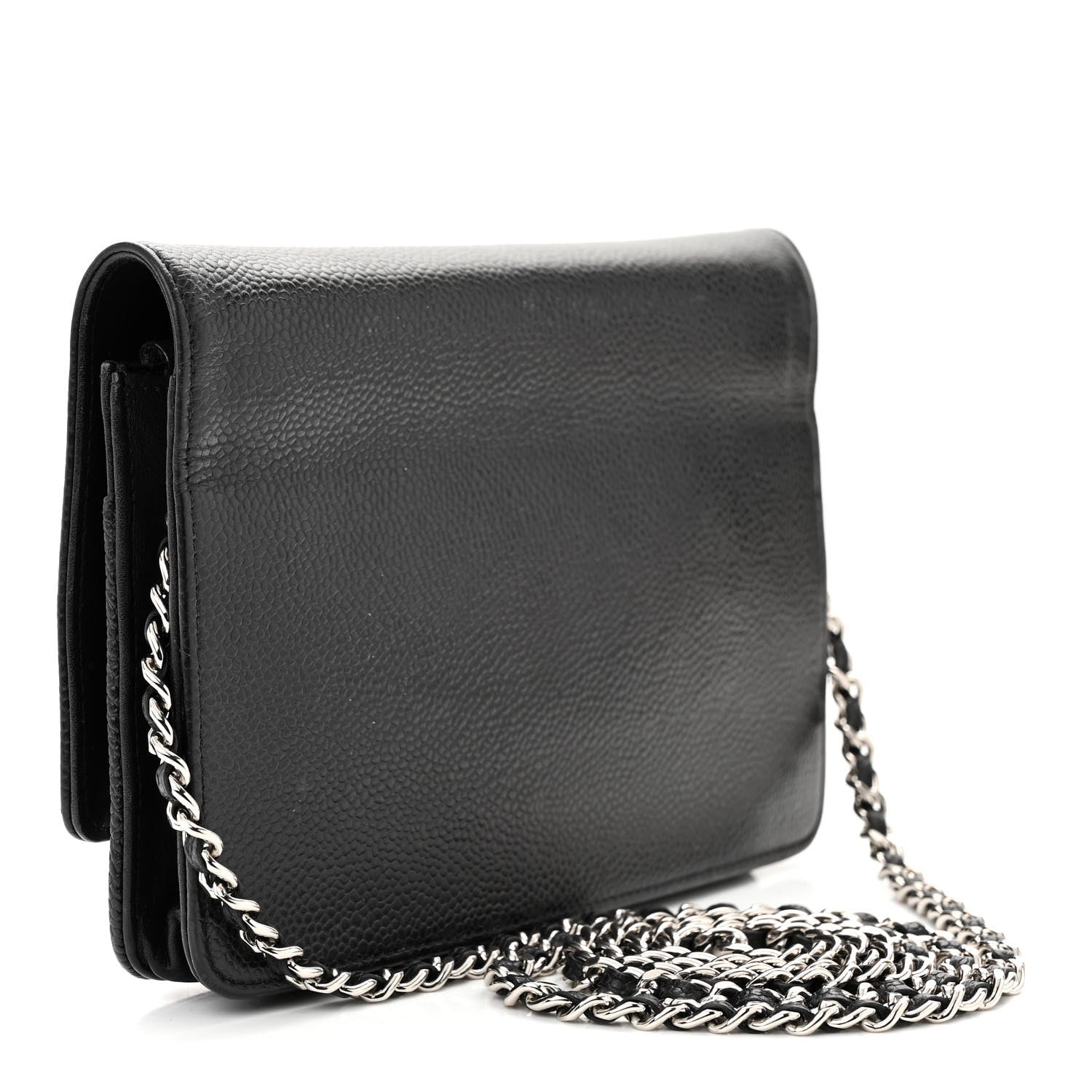 Chanel Caviar Timeless CC Wallet on Chain WOC Black 3 of 13