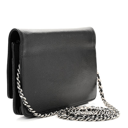 Chanel Caviar Timeless CC Wallet on Chain WOC Black 3 of 13