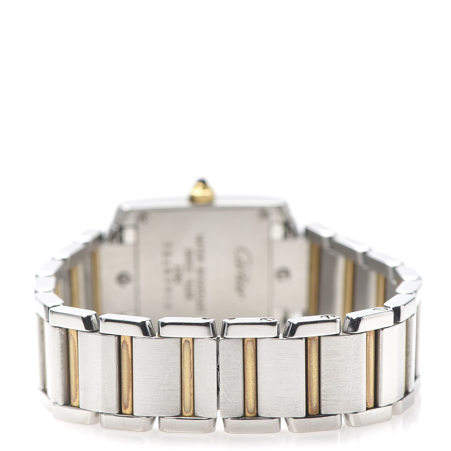 Cartier Stainless Steel 18K Yellow Gold 20mm Tank Francaise Quartz Watch 4 of 6