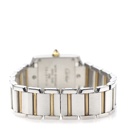 Cartier Stainless Steel 18K Yellow Gold 20mm Tank Francaise Quartz Watch 4 of 6