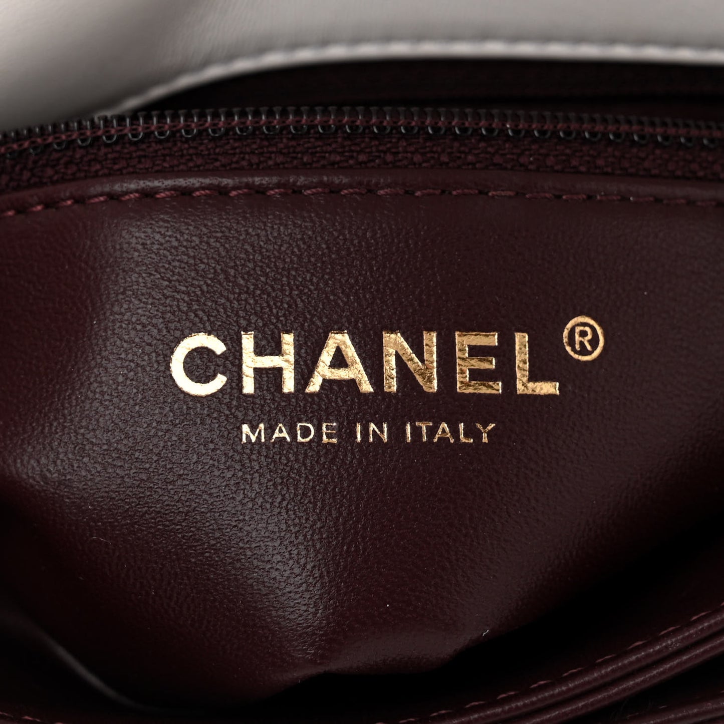 Lambskin Quilted On And On Small Chain Flap White
