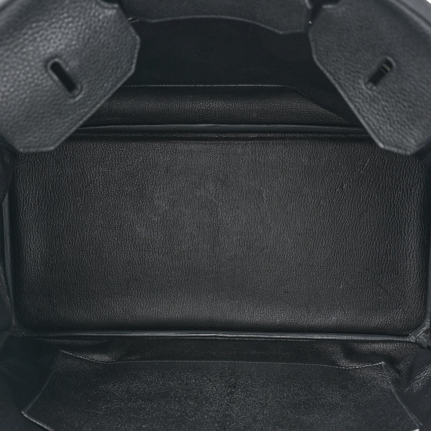 Taurillon Clemence Birkin 40 Black