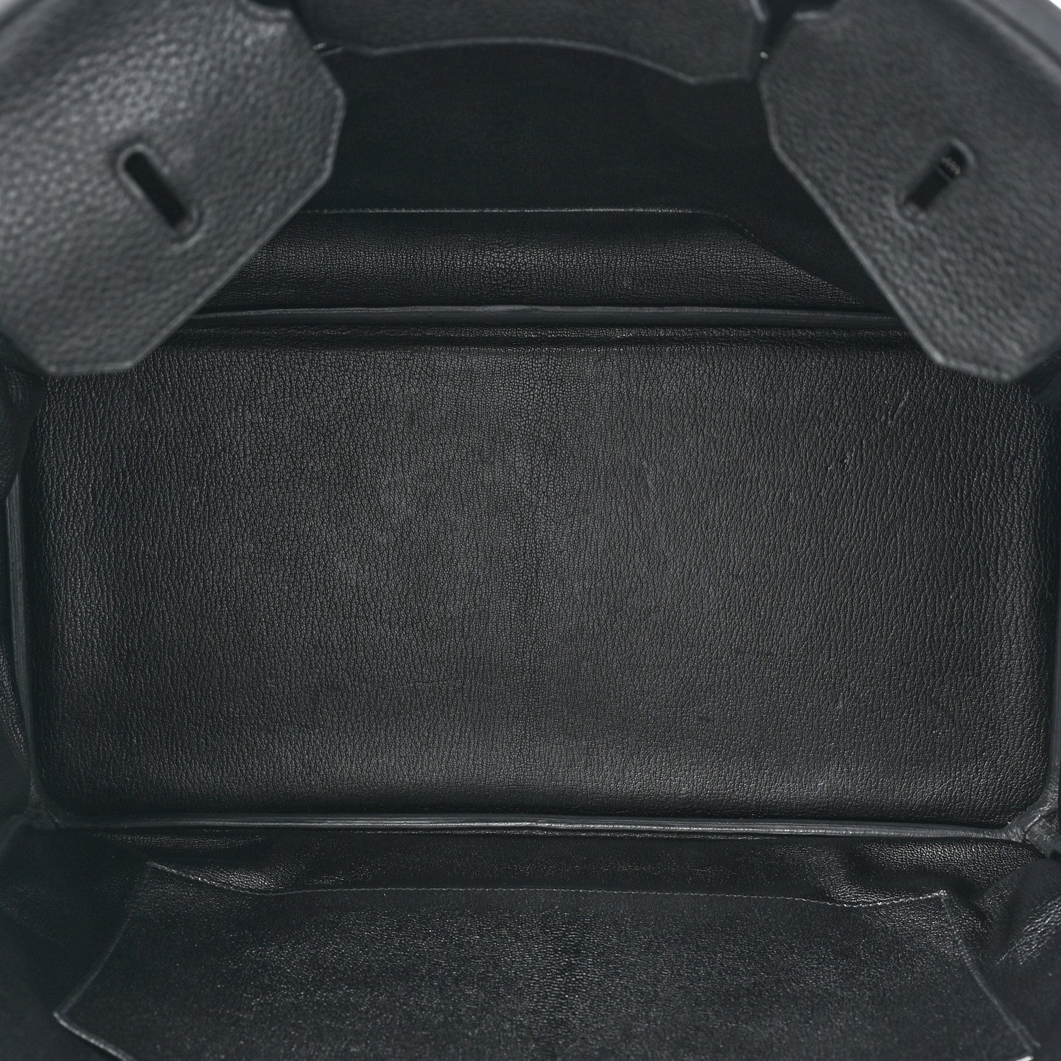 Hermes Taurillon Clemence Birkin 40 Black 5 of 17