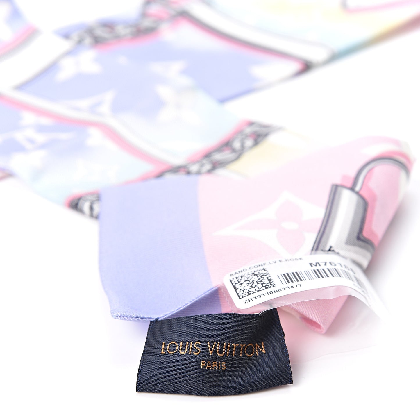 Silk Monogram Escale Confidential Bandeau Pink