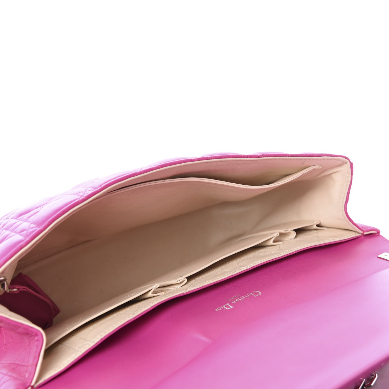 Christian Dior Lambskin Cannage Large Miss Dior Flap Pink 5 of 9