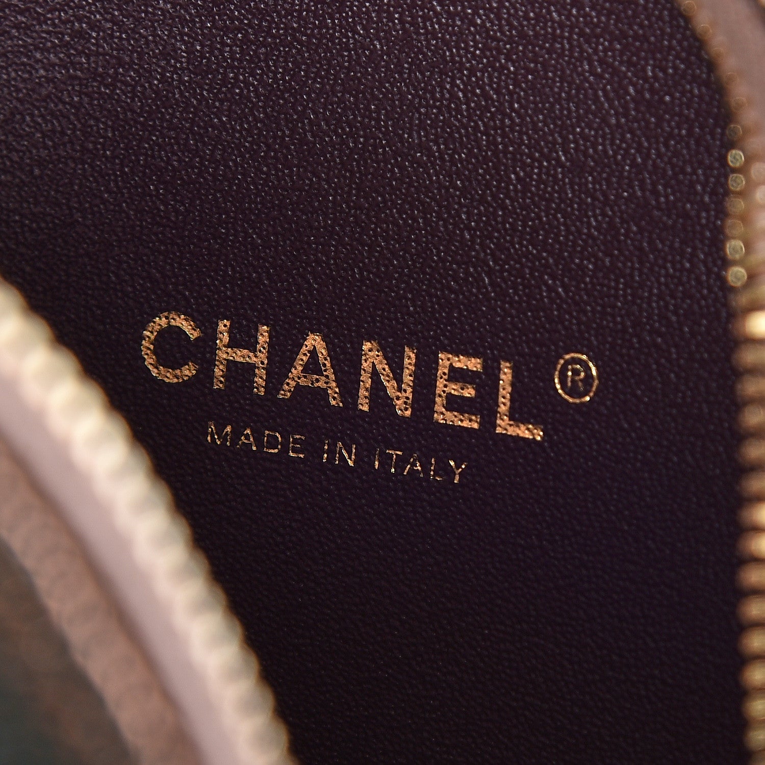 Chanel Metallic Caviar Quilted Camera Case Copper 8 of 11