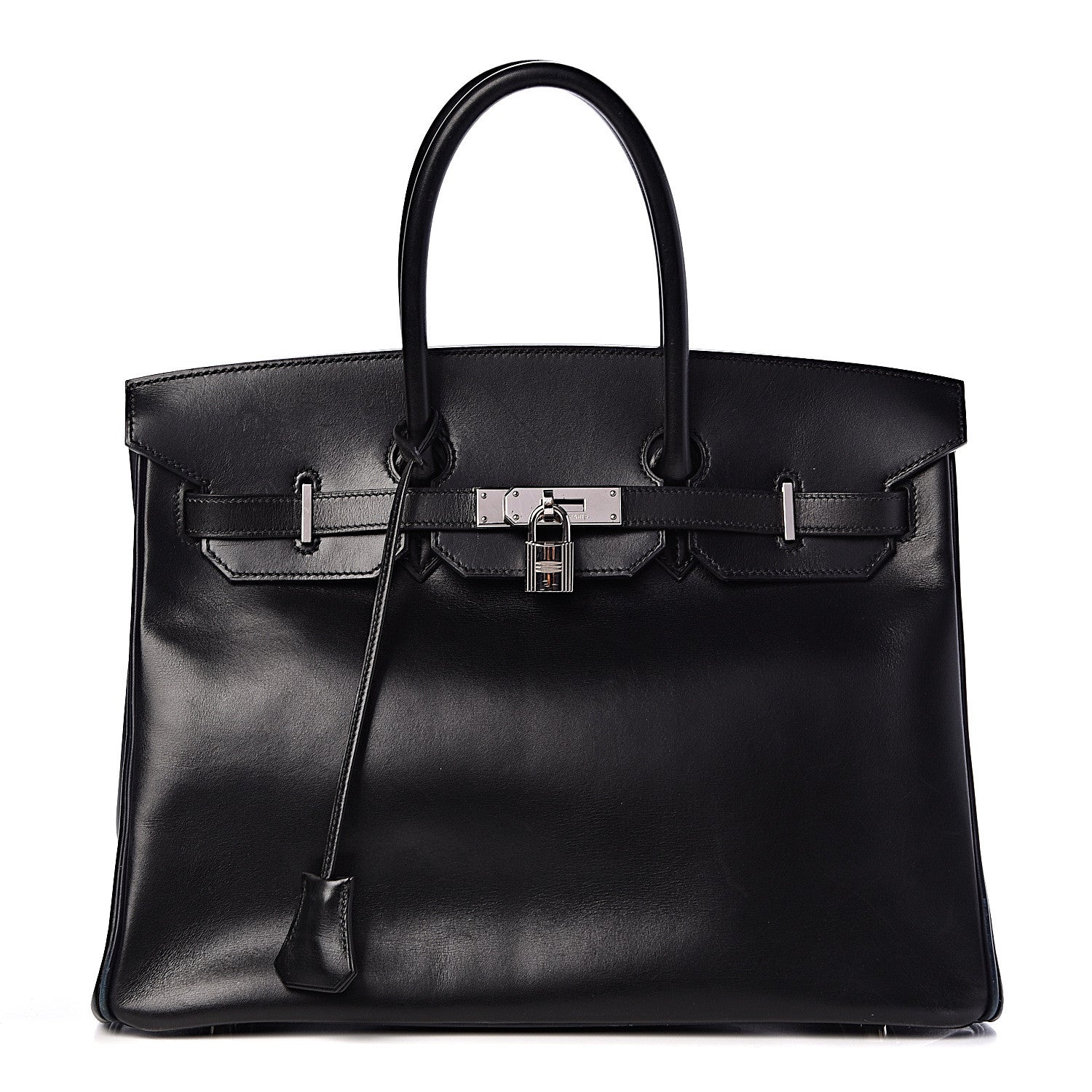 Hermes Box Birkin 35 Black Bleu Marine 1 of 42