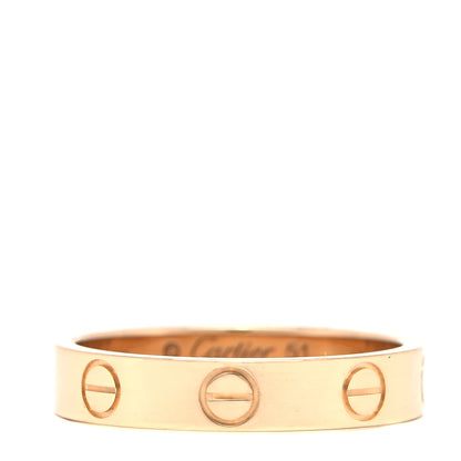 Cartier 18K Yellow Gold 3.5mm LOVE Wedding Band Ring 51 5.75 1 of 6