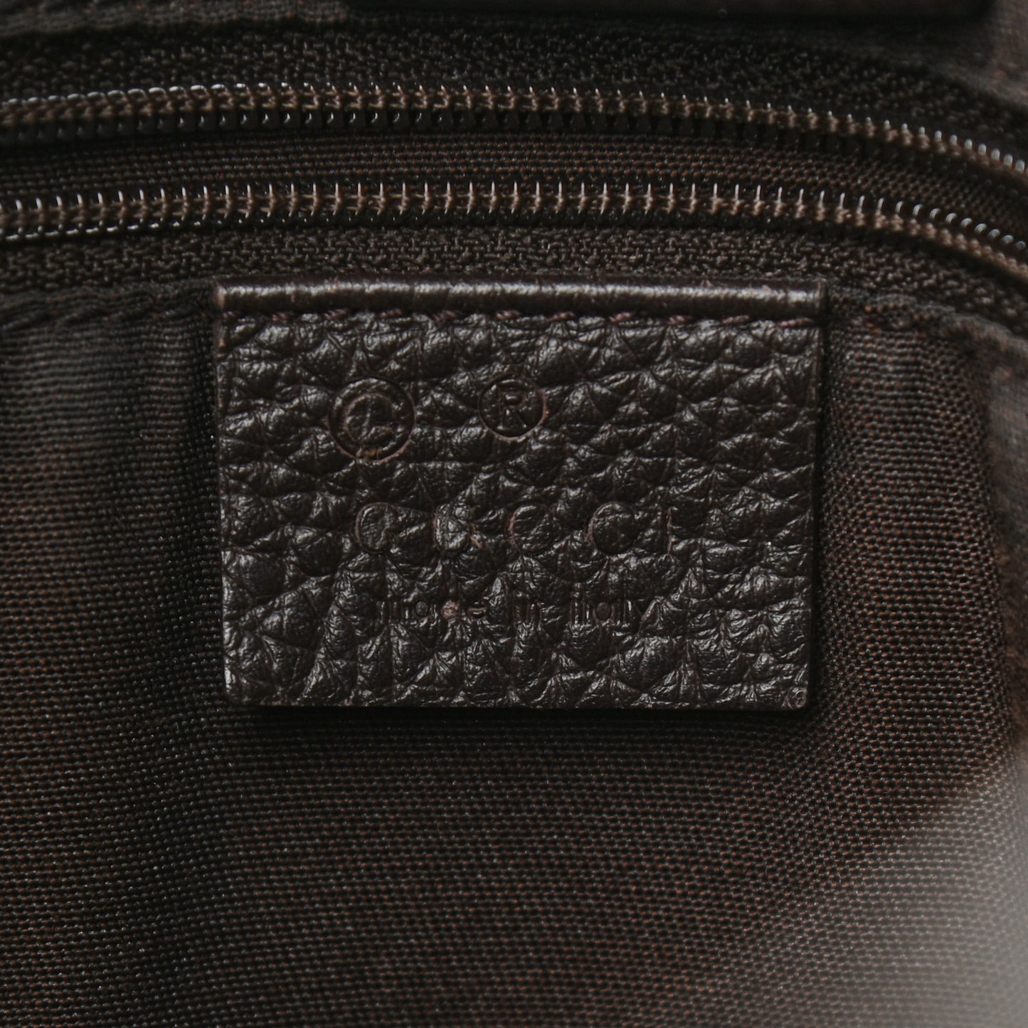 Crystal Monogram Medium Abbey Convertible Tote Dark Brown