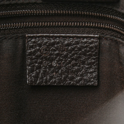 Gucci Crystal Monogram Medium Abbey Convertible Tote Dark Brown 6 of 14