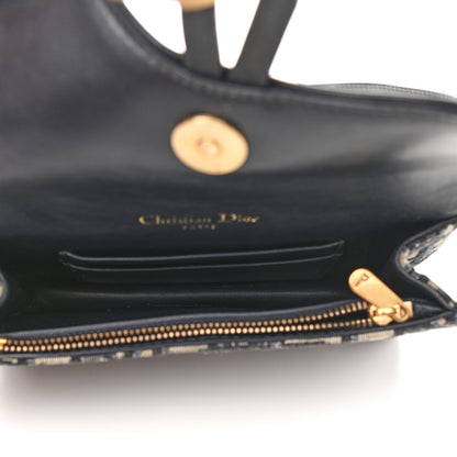 Christian Dior Oblique Saddle Belt Bag Blue 4 of 11