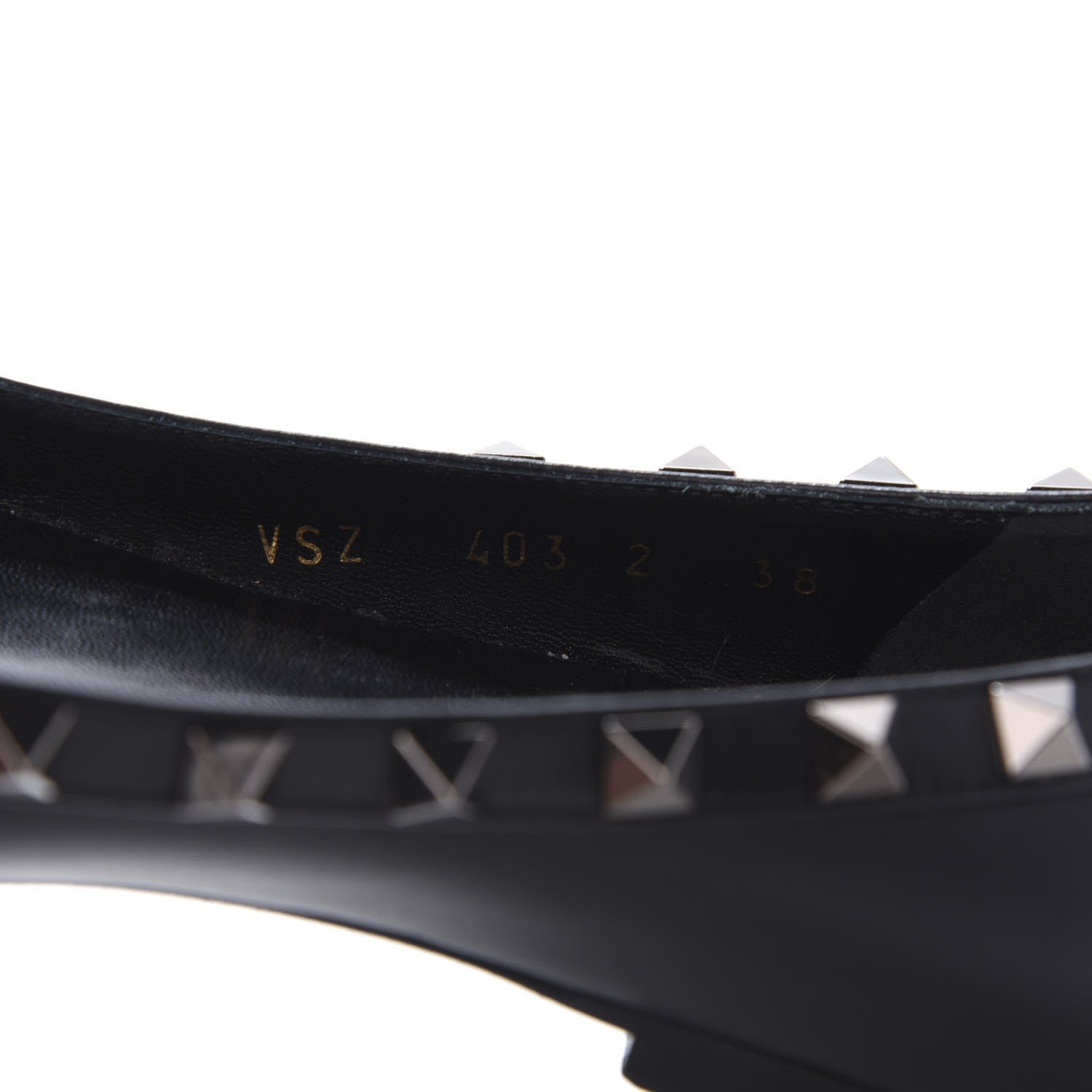 Valentino Garavani Nappa Rockstud Ballerina Flats 38 Black 8 of 9