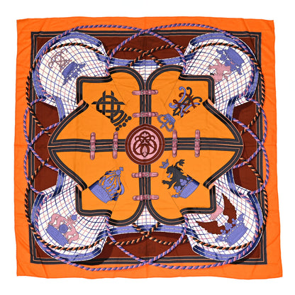 Hermes Cashmere Silk Grande Tenue Shawl 140 1 of 6