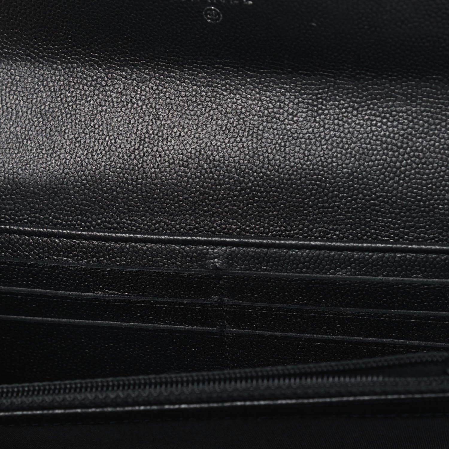 Chanel Caviar Quilted Large Boy Gusset Flap Wallet Black 5 of 5