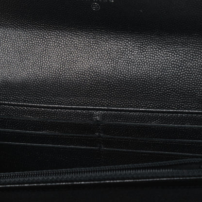 Chanel Caviar Quilted Large Boy Gusset Flap Wallet Black 5 of 5