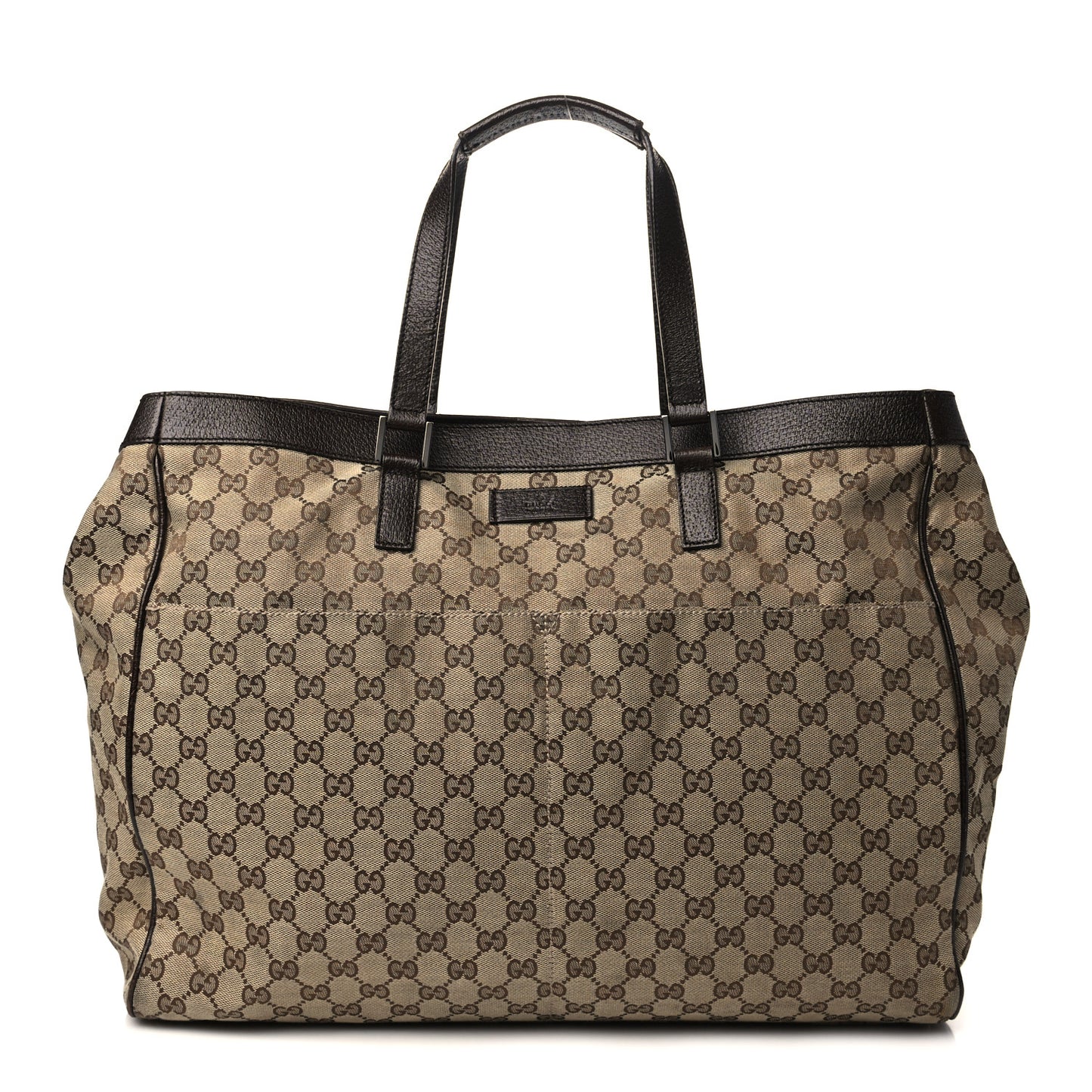Soft GG Supreme Monogram Tote Dark Brown