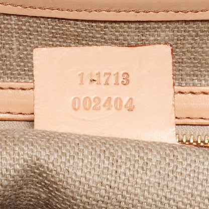 Gucci Canvas Flora Floral Bamboo Bullet Satchel 6 of 7