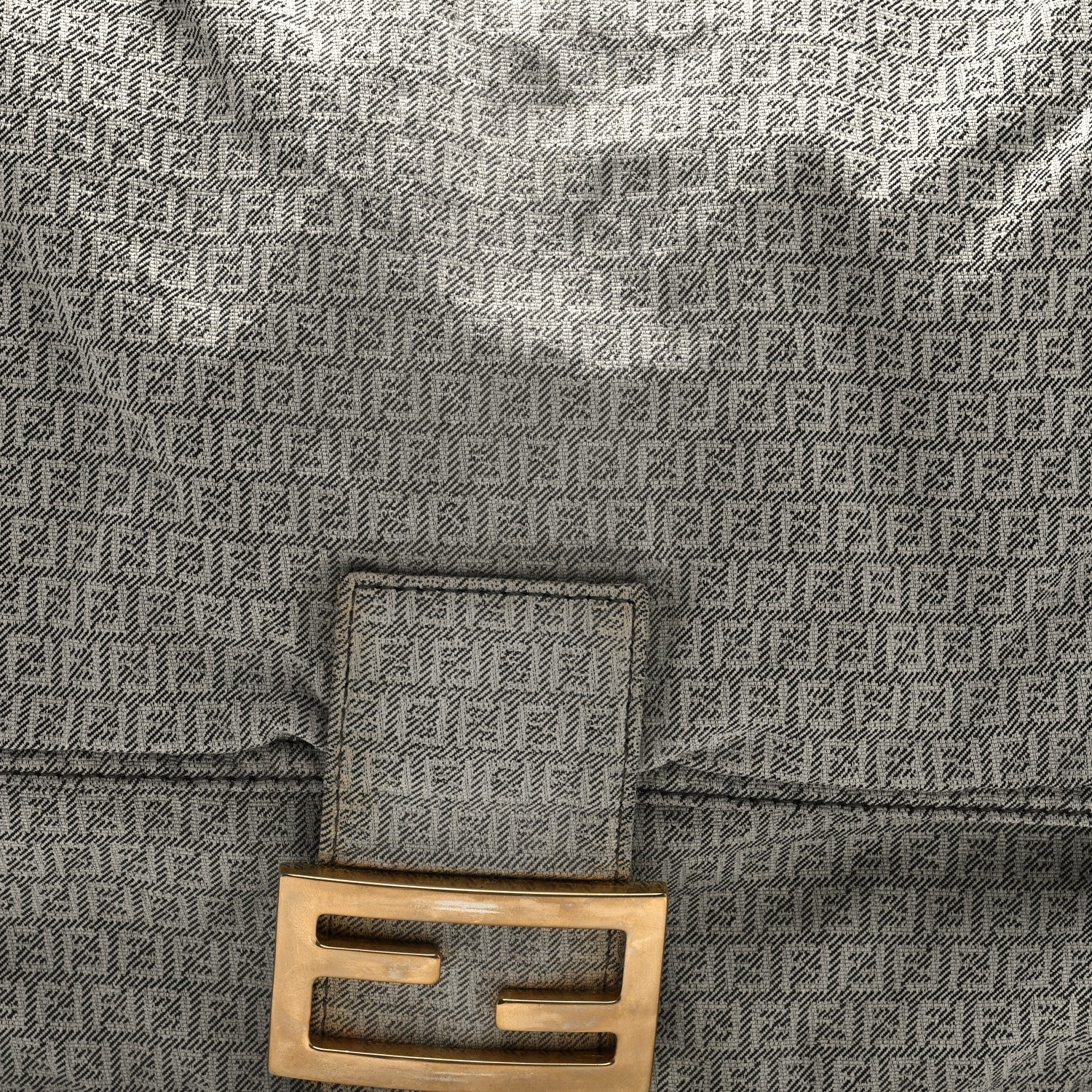 Fendi Zucchino Mama Baguette Grey 7 of 9