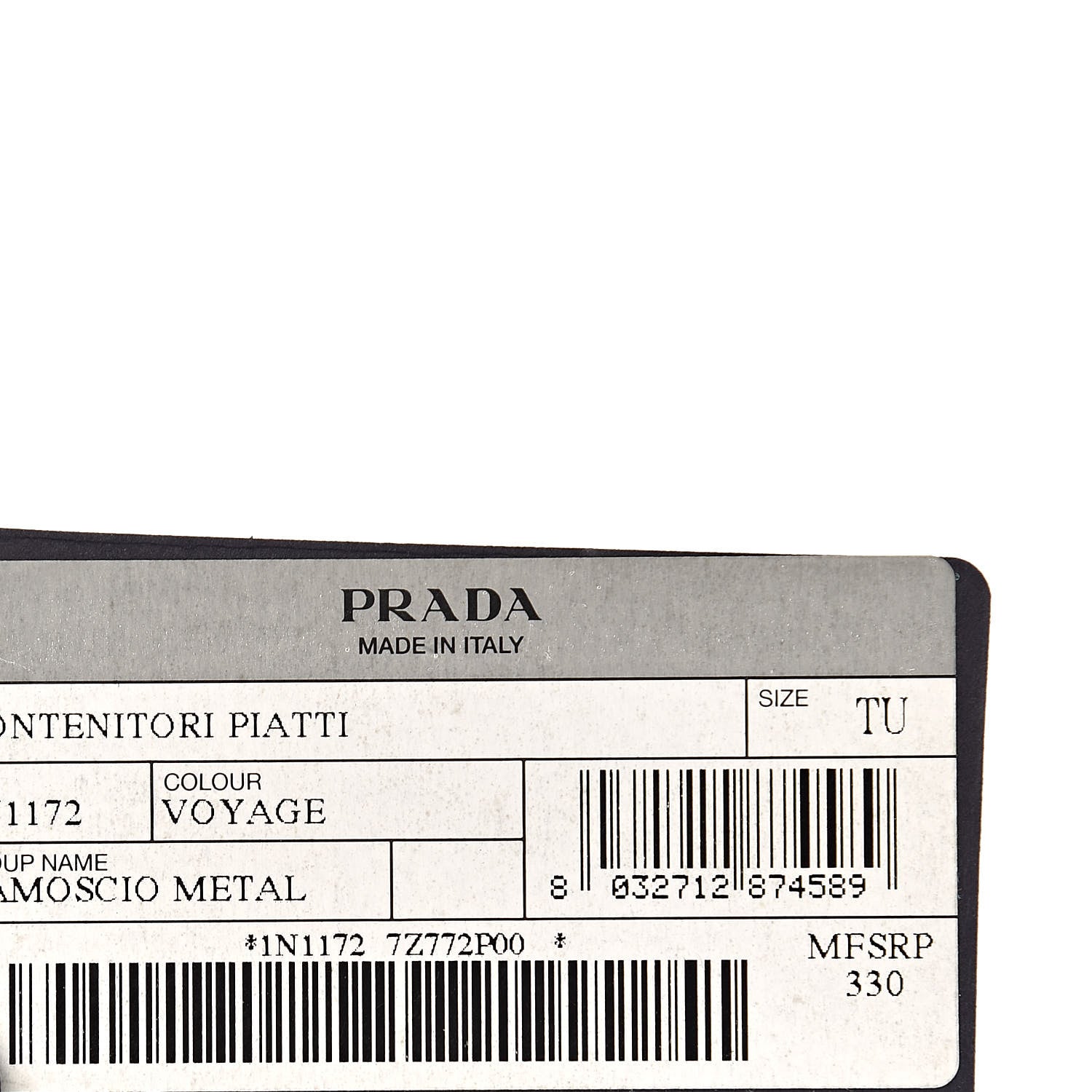 Prada Scamosciato Suede Metal Shoulder Bag Voyage 13 of 13