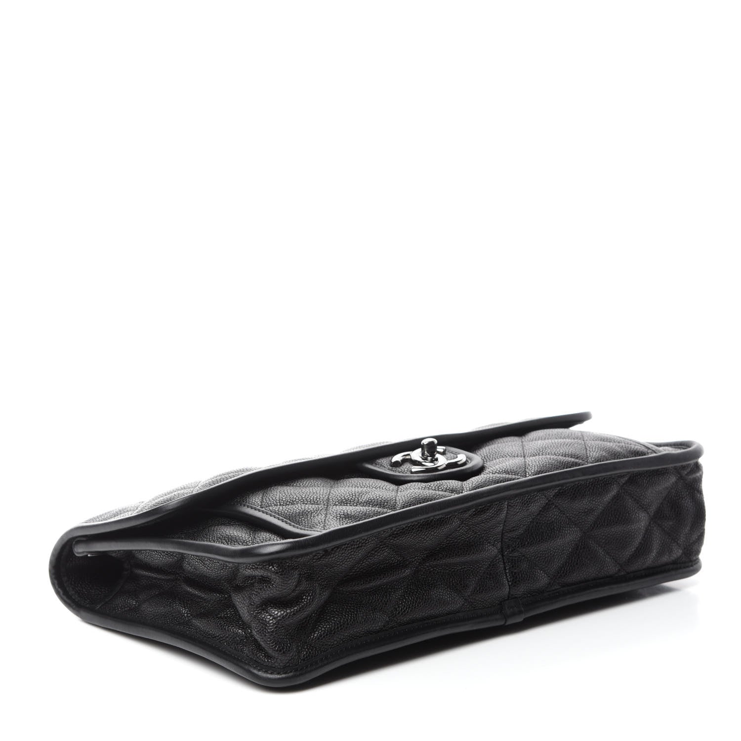 Chanel Caviar Quilted Large French Riviera Flap Black 4 of 10