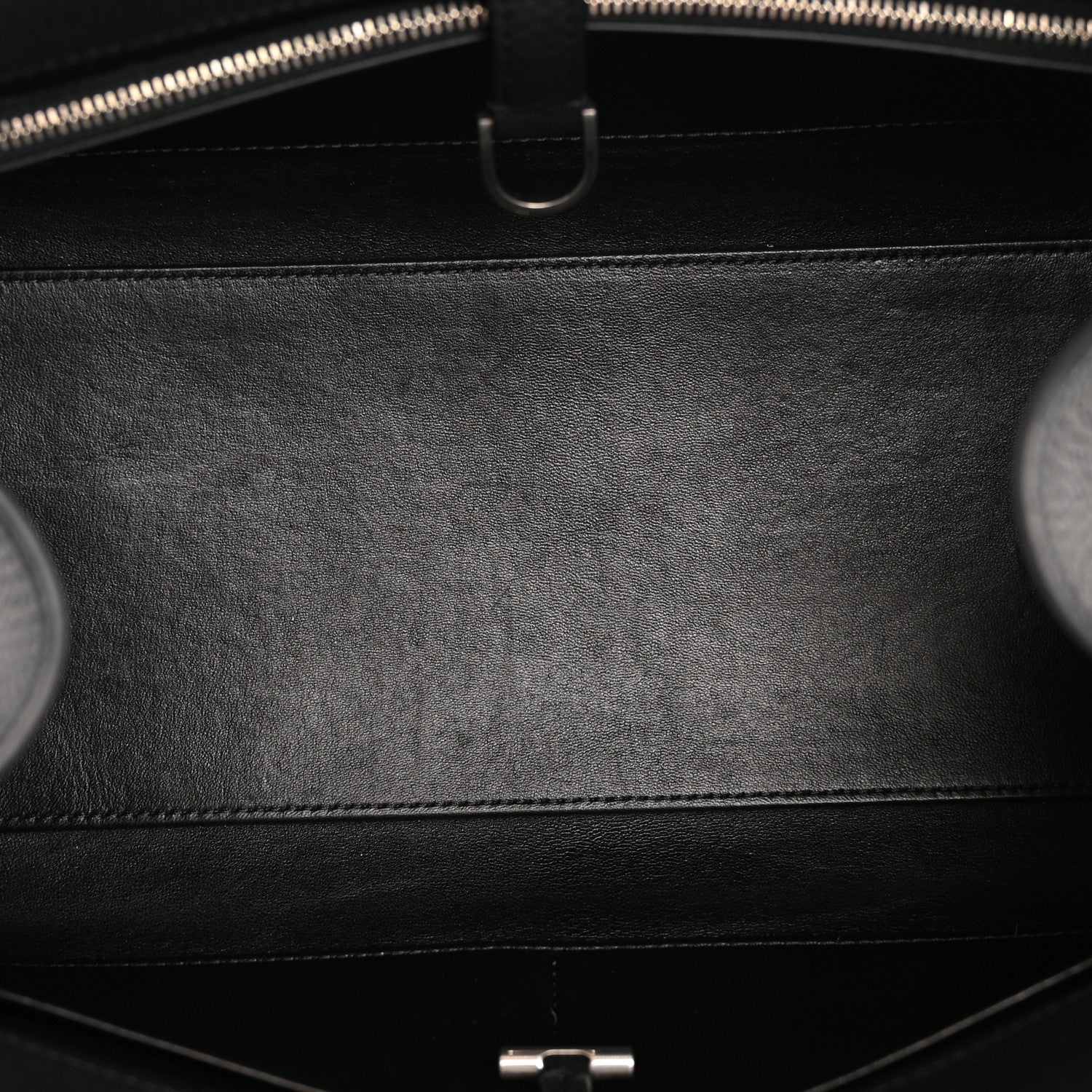 The Row Matte Grained Calfskin Margaux Shoulder 12 Black 5 of 10