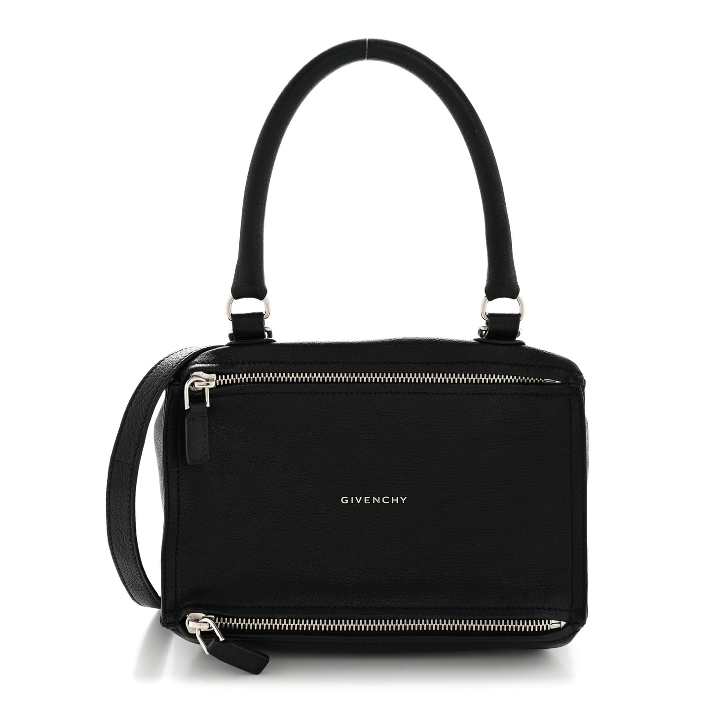 Sugar Goatskin Small Pandora Black