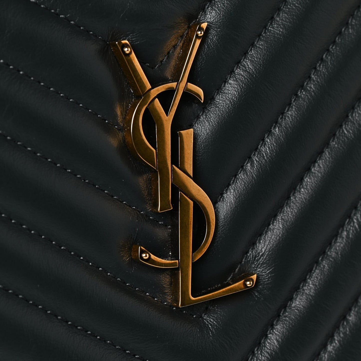 Calfskin Matelasse Monogram Lou Camera Bag Dark Smog