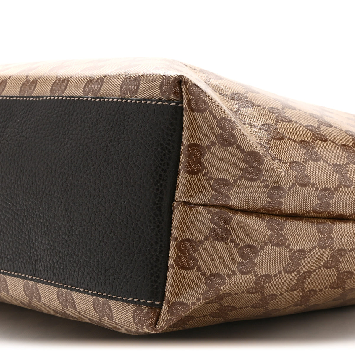 Gucci Crystal Monogram Tote Dark Brown 11 of 11