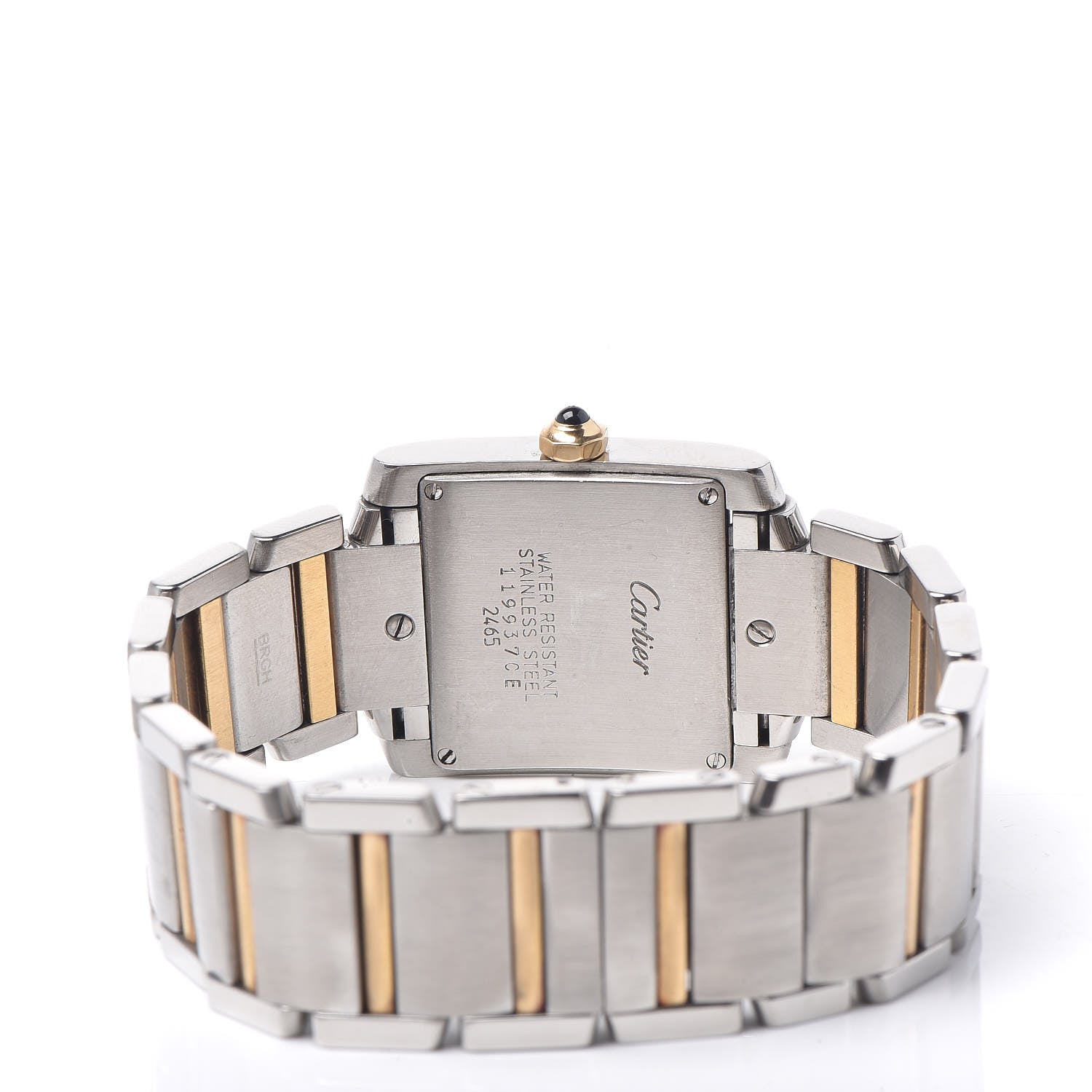 Cartier Stainless Steel 18K Yellow Gold 25mm Tank Francaise Quartz Watch 5 of 8