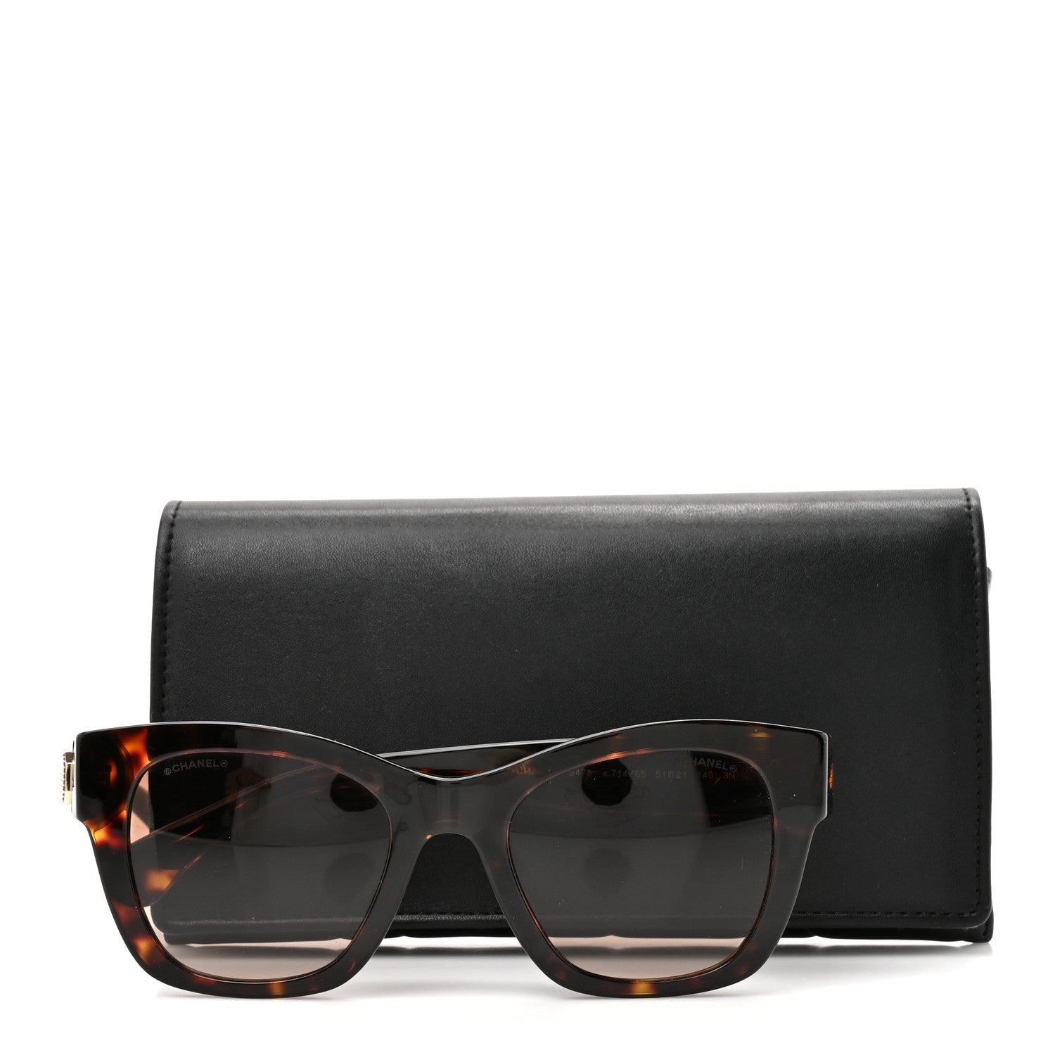 Chanel Acetate Square CC Sunglasses 5478 Tortoise 8 of 8