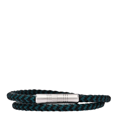 Hermes Swift Double Tour Goliath Bracelet  Black Bleu Paon 1 of 5