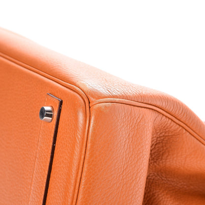 Hermes Taurillon Clemence Birkin 40 Orange 37 of 39