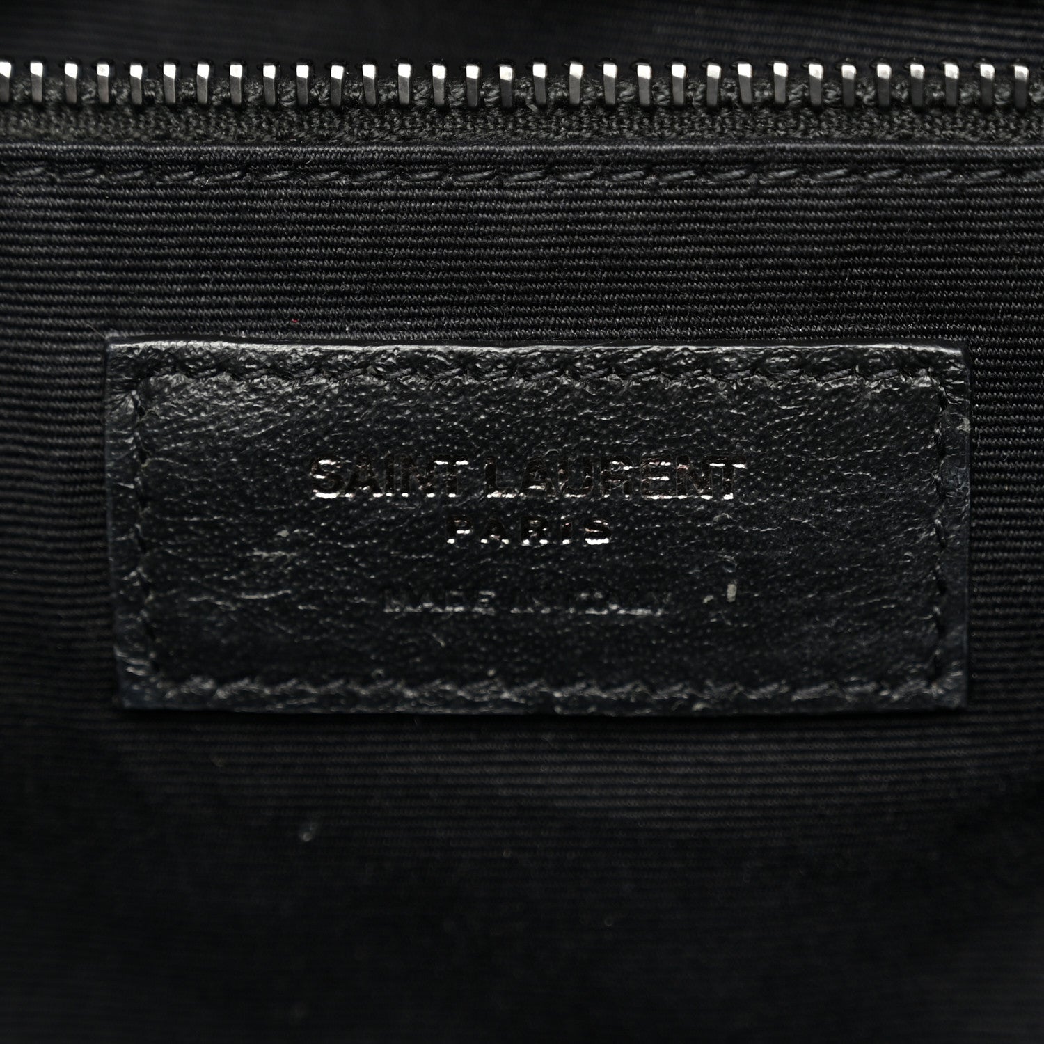 Saint Laurent Vintage Lambskin Chevron Monogram Medium Nolita Black 5 of 12