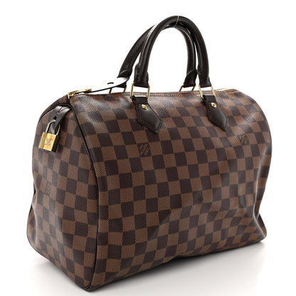 Louis Vuitton Damier Ebene Speedy 30 3 of 9
