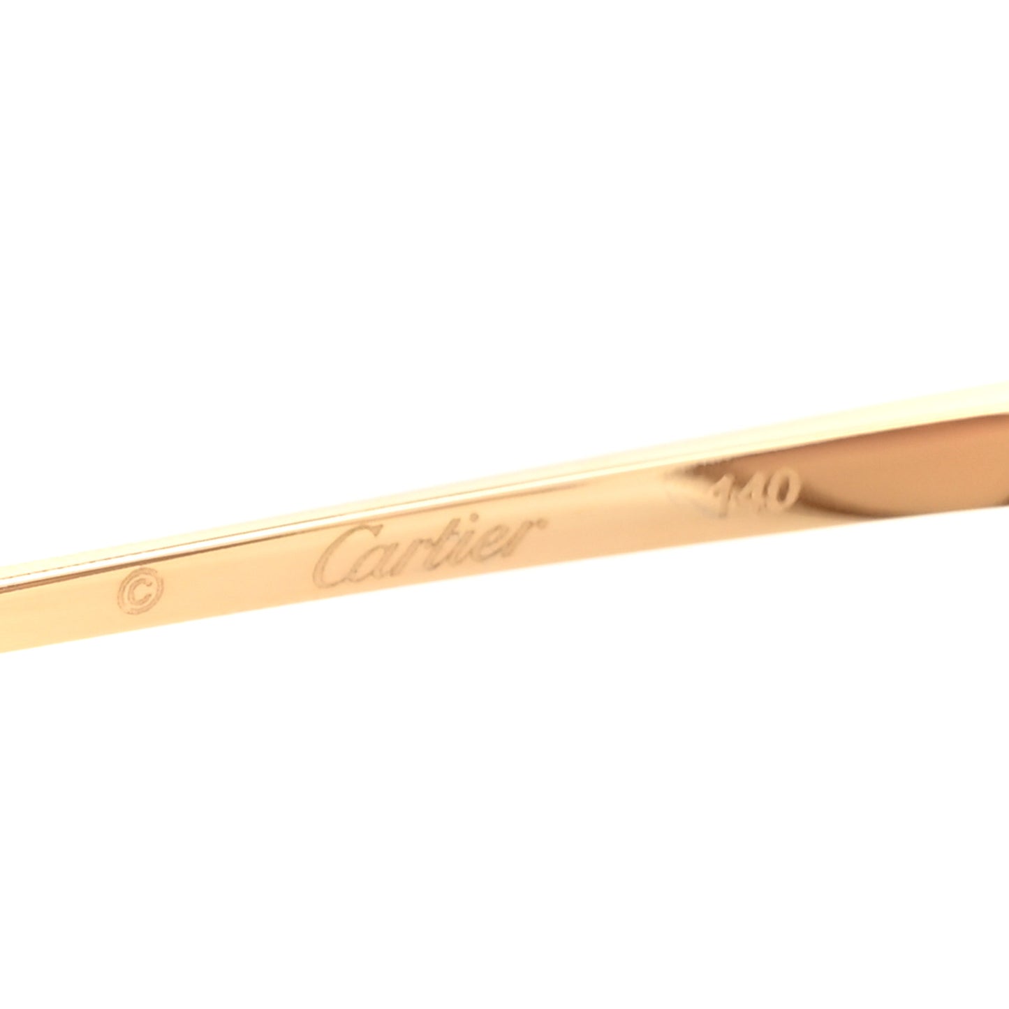 Panthere De Cartier Round Sunglasses CT0149S Gold Pink