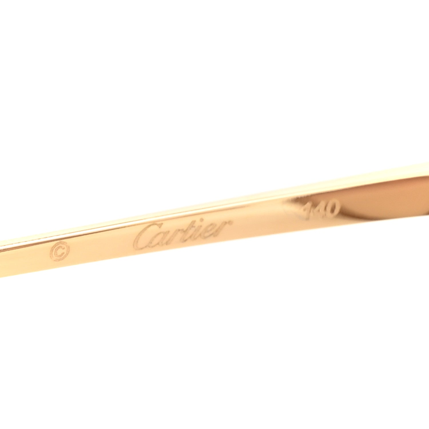 Cartier Panthere De Cartier Round Sunglasses CT0149S Gold Pink 5 of 9