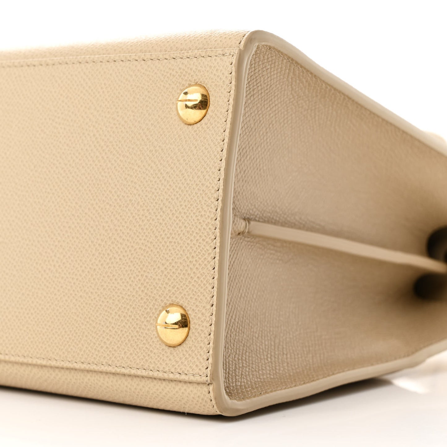 Grained Calfskin Medium St. Honore Tote Beige