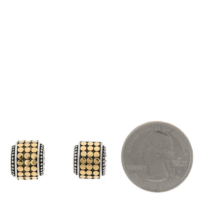 John Hardy Sterling Silver 18K Yellow Gold Dot Stud Earrings 2 of 4
