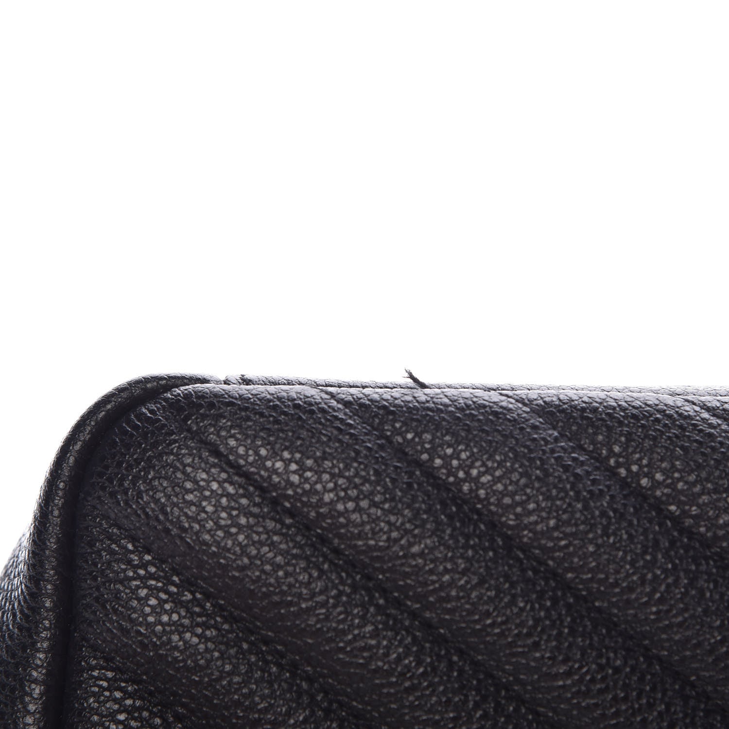 Saint Laurent Grained Calfskin Matelasse Chevron Medium Monogram Chain Bag Black 9 of 9