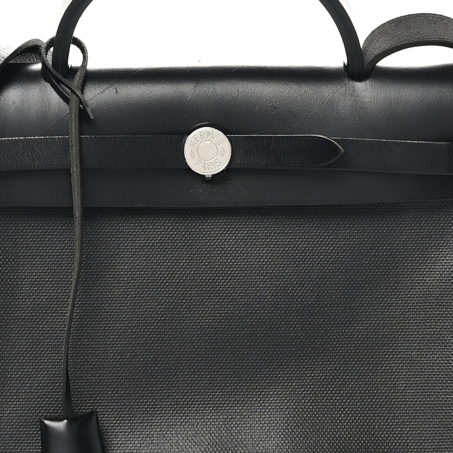 Hermes Toile H Berline Vache Hunter Herbag Zip PM 31 Black Ecru 9 of 13