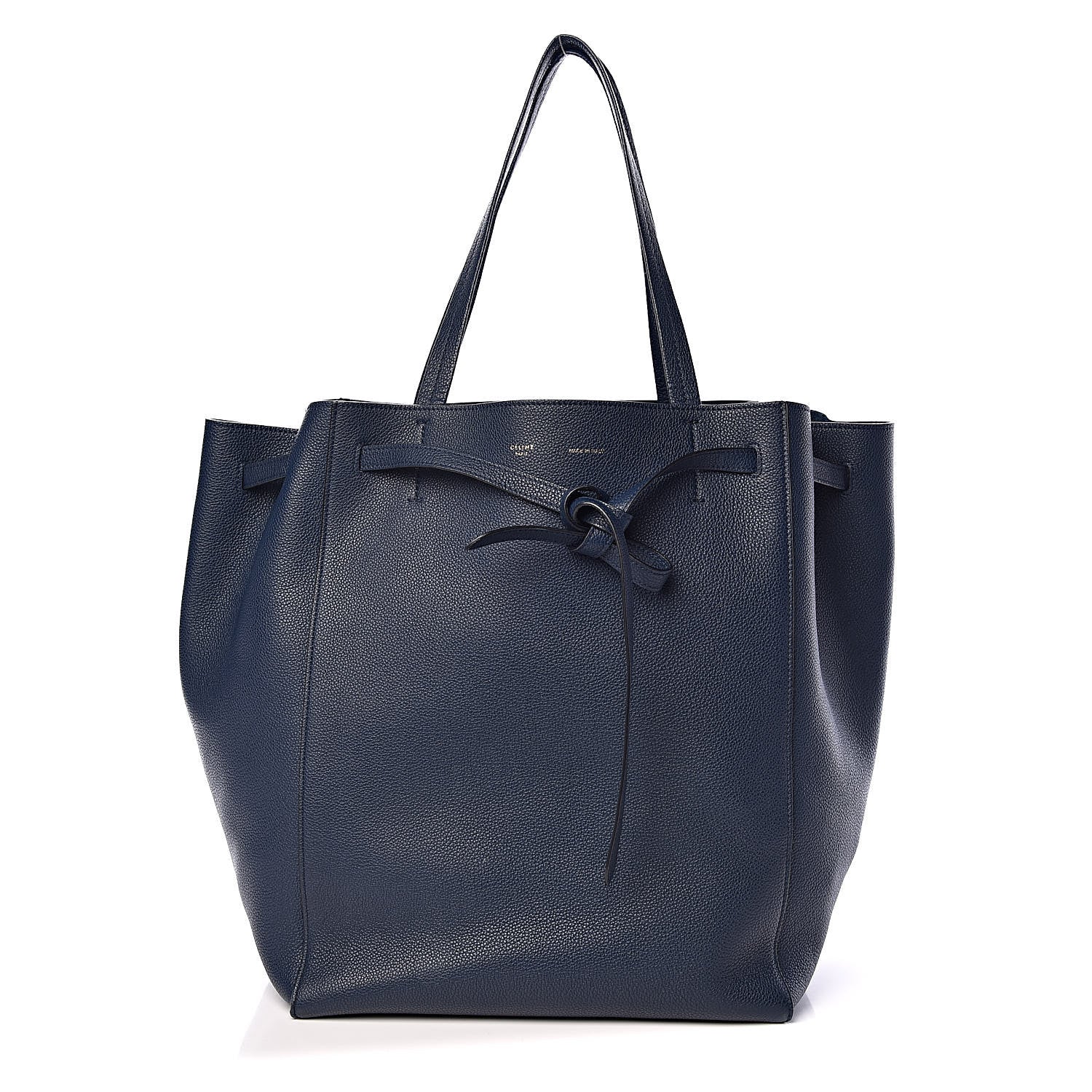 Celine Soft Grained Calfskin Medium Belt Cabas Phantom Abyss Blue 1 of 14