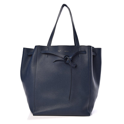 Celine Soft Grained Calfskin Medium Belt Cabas Phantom Abyss Blue 1 of 14