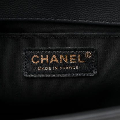 Chanel Caviar Quilted Medium Boy Flap Black 6 of 11