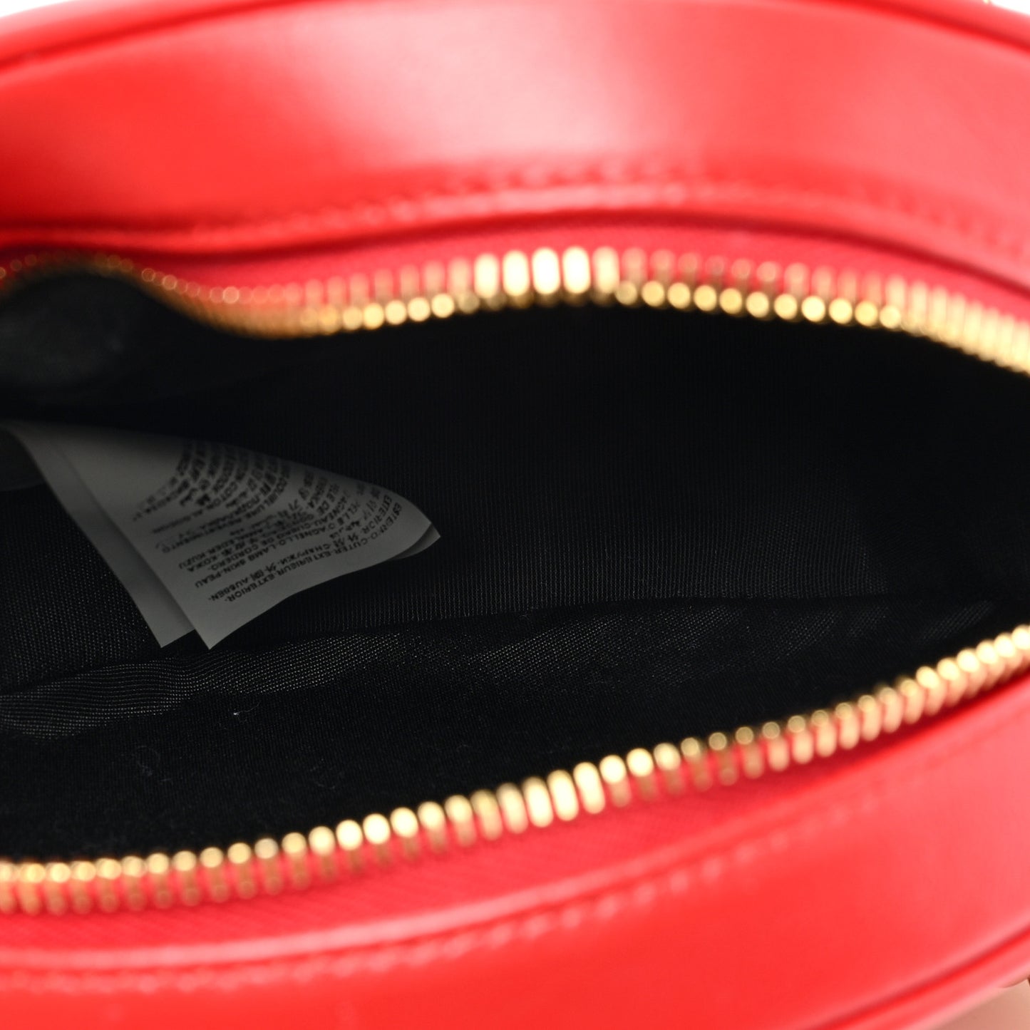 Nappa Quilted La Medusa Round Camera Bag Red