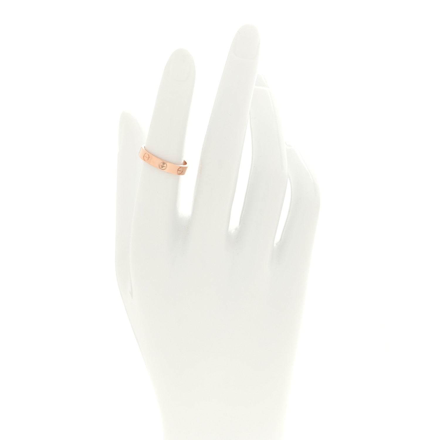 Cartier 18K Pink Gold 3.5mm LOVE Wedding Band Ring 51 5.75 2 of 5