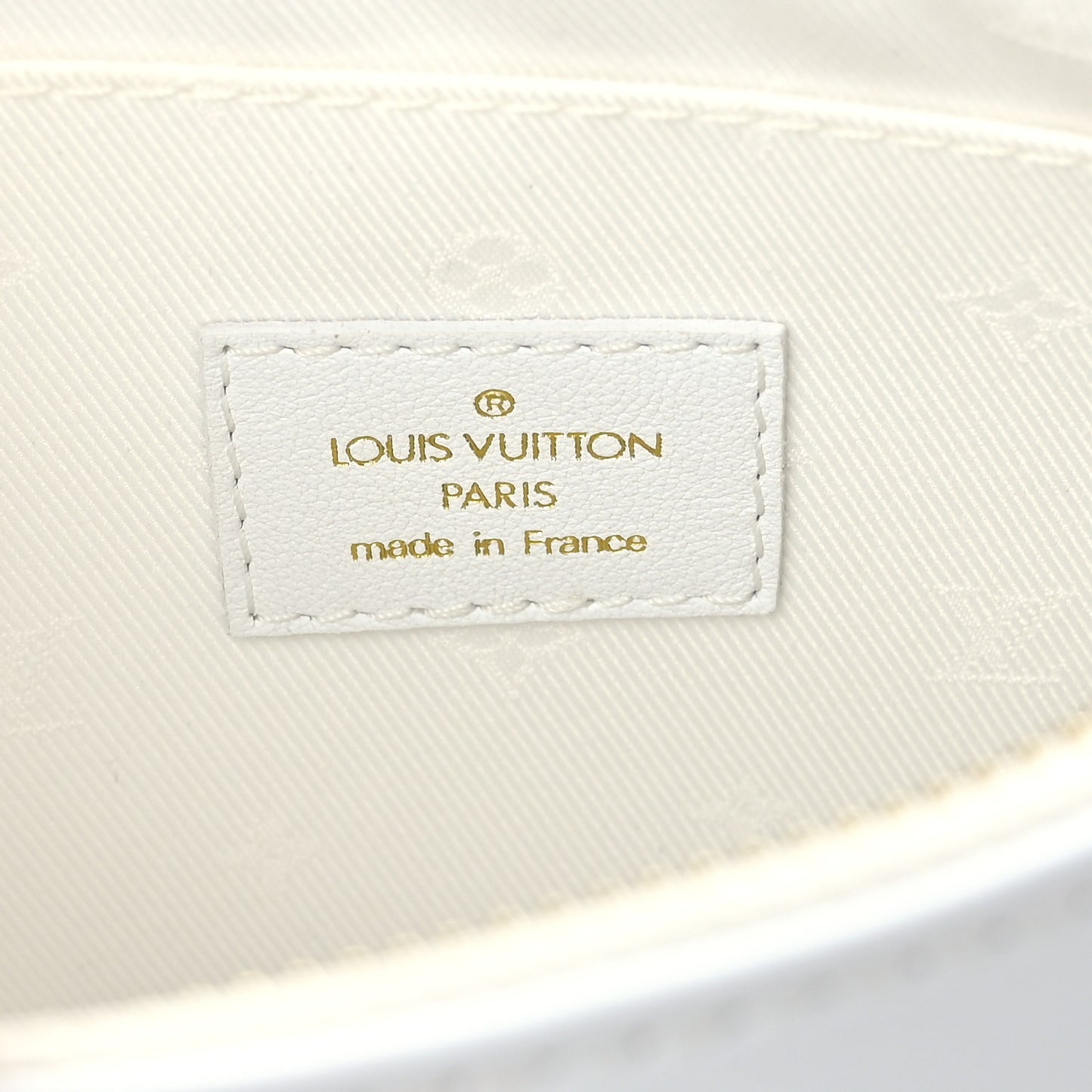 Calfskin Bubblegram Over The Moon White