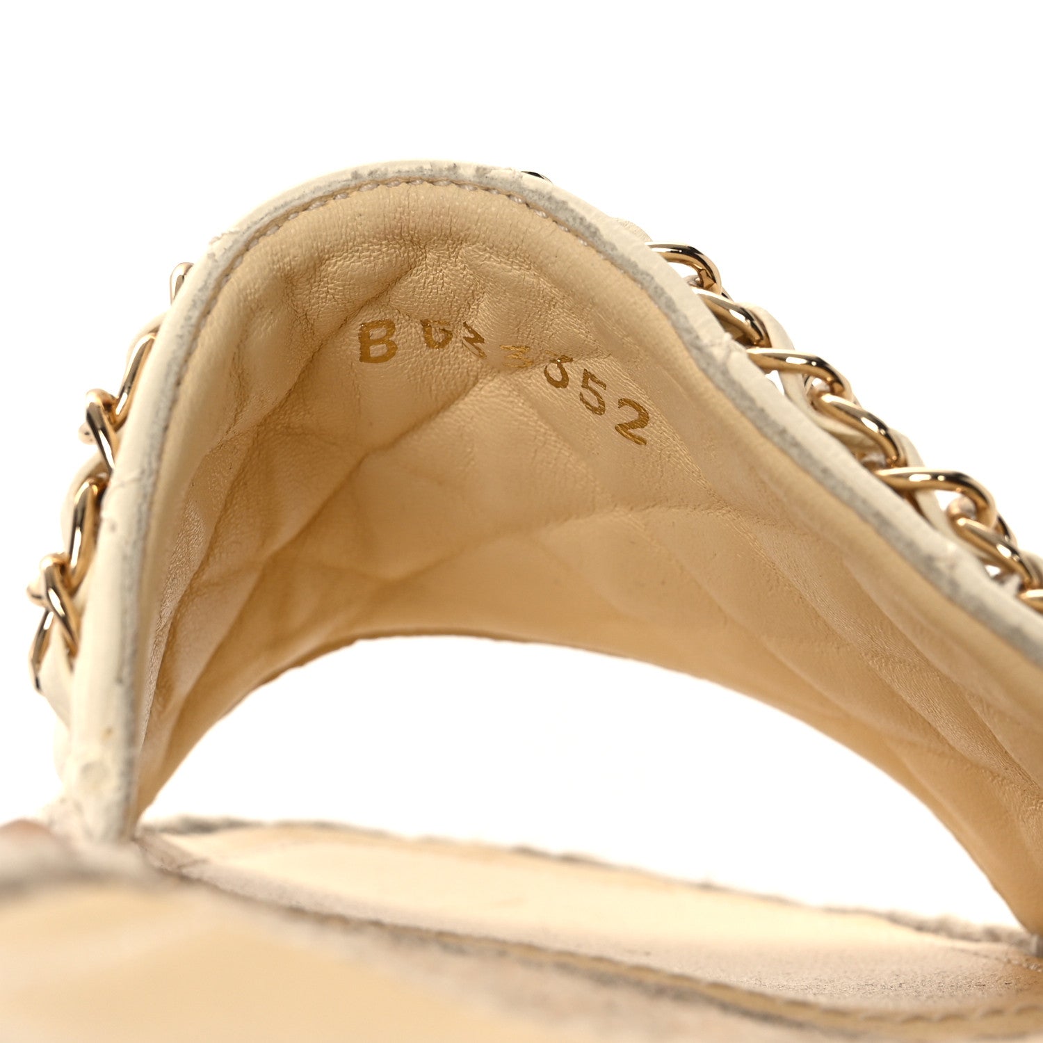 Chanel Lambskin Quilted CC Espadrille Slip On Sandals 36 Ivory 10 of 10